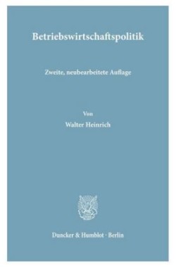 Betriebswirtschaftspolitik.