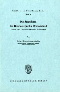 Die Staatsform der Bundesrepublik Deutschland.
