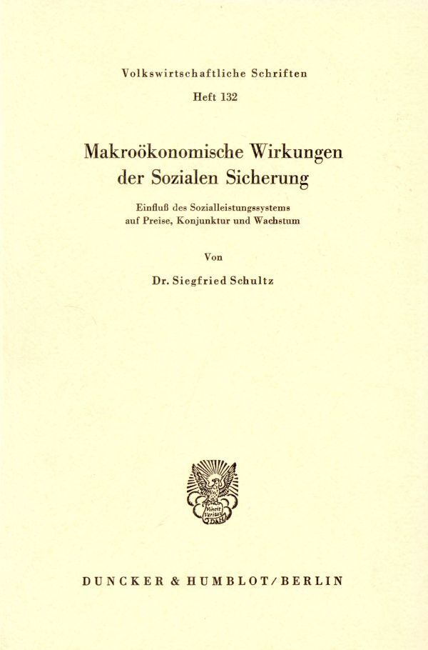 Makroökonomische Wirkungen der Sozialen Sicherung.