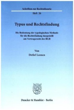 Typus und Rechtsfindung.