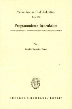 Programmierte Instruktion.