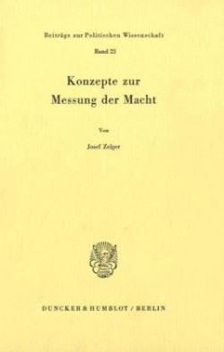 Konzepte zur Messung der Macht.