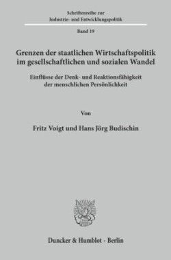 Grenzen der staatlichen Wirtschaftspolitik im gesellschaftlichen und sozialen Wandel.