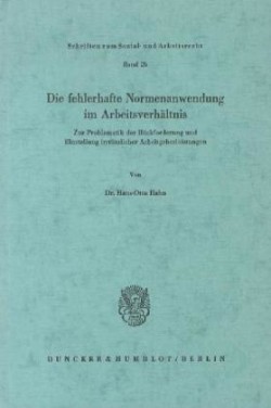 Die fehlerhafte Normenanwendung im Arbeitsverhältnis.