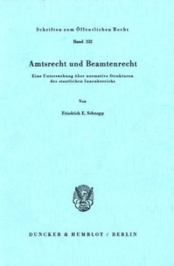 Amtsrecht und Beamtenrecht.