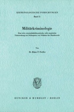 Militärkriminologie.