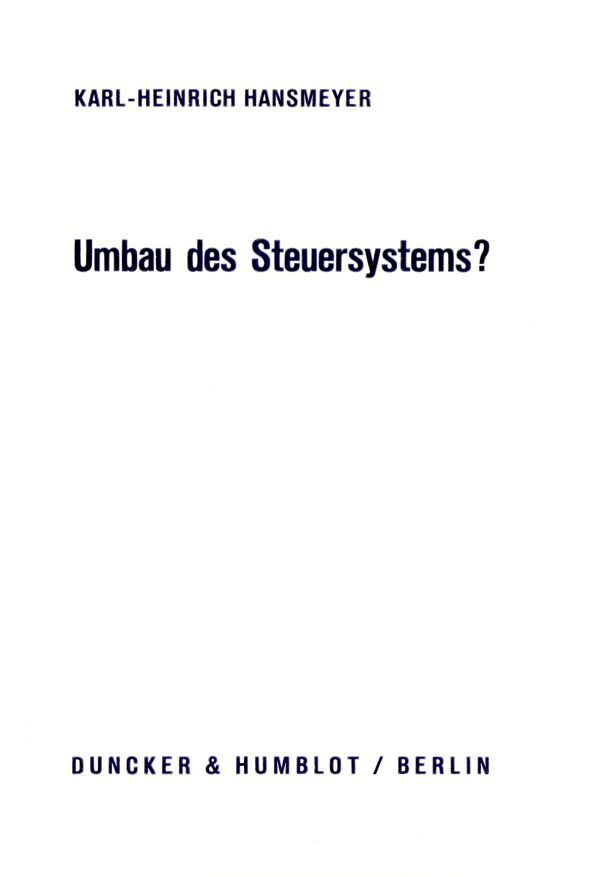 Umbau des Steuersystems?