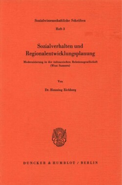 Sozialverhalten und Regionalentwicklungsplanung.