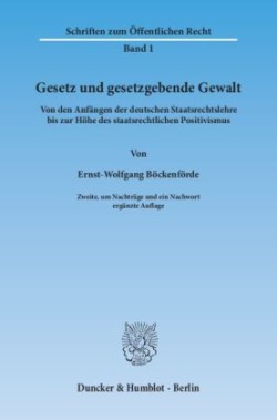 Gesetz und gesetzgebende Gewalt