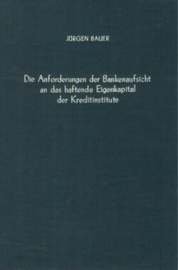 Die Anforderungen der Bankenaufsicht an das haftende Eigenkapital der Kreditinstitute.
