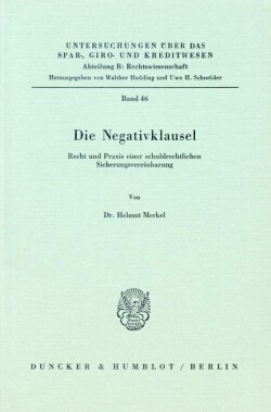 Die Negativklausel.