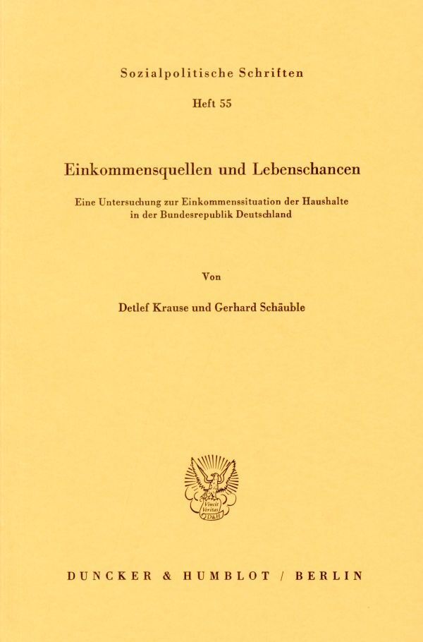 Einkommensquellen und Lebenschancen.