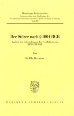 Der Störer nach 1004 BGB.