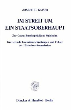 Im Streit um ein Staatsoberhaupt.