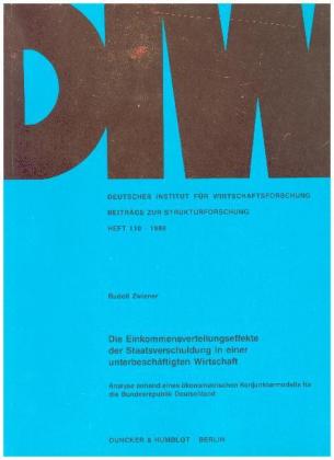 Die Einkommensverteilungseffekte der Staatsverschuldung in einer unterbeschäftigten Wirtschaft.