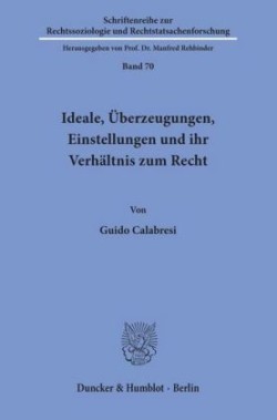 Ideale, Überzeugungen, Einstellungen und ihr Verhältnis zum Recht.