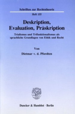 Deskription, Evaluation, Präskription.