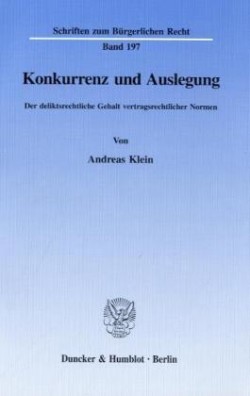 Konkurrenz und Auslegung.