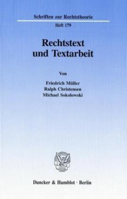 Rechtstext und Textarbeit.