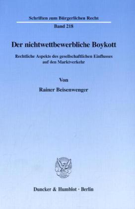Der nichtwettbewerbliche Boykott.