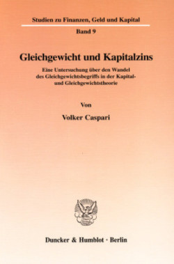 Gleichgewicht und Kapitalzins.