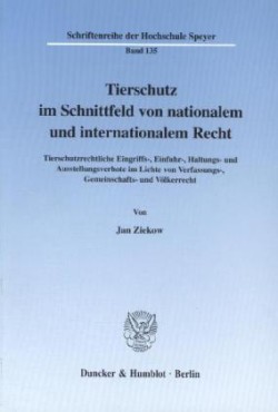 Tierschutz im Schnittfeld von nationalem und internationalem Recht.