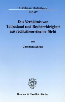 Das Verhältnis von Tatbestand und Rechtswidrigkeit aus rechtstheoretischer Sicht.