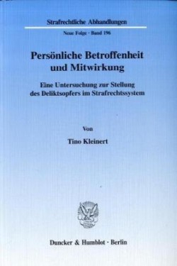 Persönliche Betroffenheit und Mitwirkung.