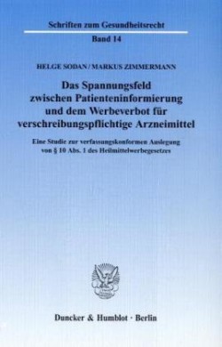 Das Spannungsfeld zwischen Patienteninformierung und dem Werbeverbot für verschreibungspflichtige Arzneimittel.