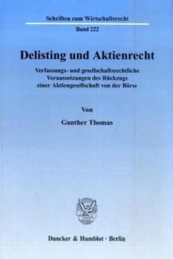 Delisting und Aktienrecht.