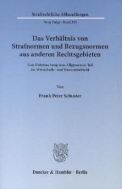 Das Verhältnis von Strafnormen und Bezugsnormen aus anderen Rechtsgebieten.