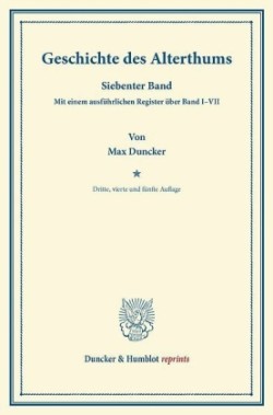 Geschichte des Alterthums.