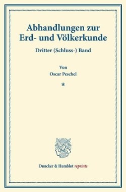 Abhandlungen zur Erd- und Völkerkunde.