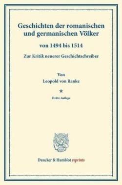 Geschichten der romanischen und germanischen Völker