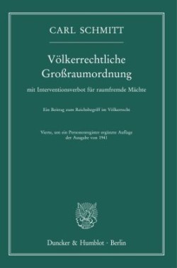 Völkerrechtliche Großraumordnung