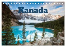 Kanada - Abenteuer in den Nationalparks (Tischkalender 2025 DIN A5 quer), CALVENDO Monatskalender