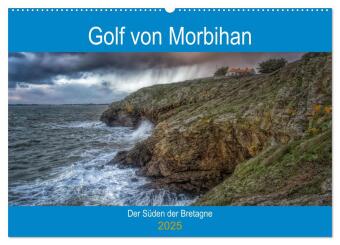 Golf von Morbihan, der Süden der Bretagne (Wandkalender 2025 DIN A2 quer), CALVENDO Monatskalender