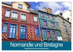 Normandie und Bretagne-faszinierend abwechslungsreich (Wandkalender 2025 DIN A2 quer), CALVENDO Monatskalender