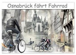 Osnabrück fährt Fahrrad (Wandkalender 2025 DIN A2 quer), CALVENDO Monatskalender