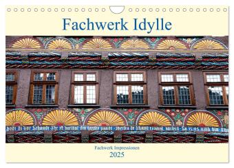 Fachwerk Impressionen (Wandkalender 2025 DIN A4 quer), CALVENDO Monatskalender