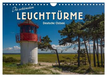 Die schönsten Leuchttürme - Deutsche Ostsee (Wandkalender 2025 DIN A4 quer), CALVENDO Monatskalender