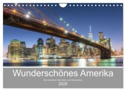 Wunderschönes Amerika (Wandkalender 2025 DIN A4 quer), CALVENDO Monatskalender