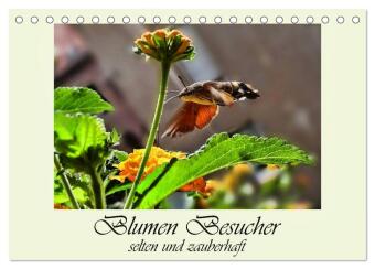 Blumen-Besucher - selten und zauberhaft (Tischkalender 2025 DIN A5 quer), CALVENDO Monatskalender