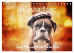 Deutscher Boxer (Tischkalender 2025 DIN A5 quer), CALVENDO Monatskalender