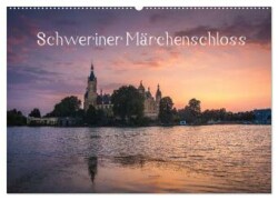 Schweriner Märchenschloss (Wandkalender 2025 DIN A2 quer), CALVENDO Monatskalender
