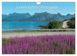 Landschaften Norwegens zwischen Polarkreis und Nordkap (Wandkalender 2025 DIN A4 quer), CALVENDO Monatskalender