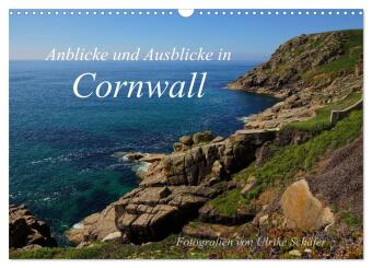 Anblicke und Ausblicke in Cornwall (Wandkalender 2025 DIN A3 quer), CALVENDO Monatskalender