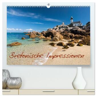 Bretonische Impressionen (hochwertiger Premium Wandkalender 2025 DIN A2 quer), Kunstdruck in Hochglanz