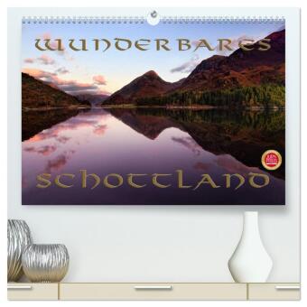 Wunderbares Schottland (hochwertiger Premium Wandkalender 2025 DIN A2 quer), Kunstdruck in Hochglanz