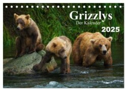 Grizzlys - Der Kalender CH-Version (Tischkalender 2025 DIN A5 quer), CALVENDO Monatskalender